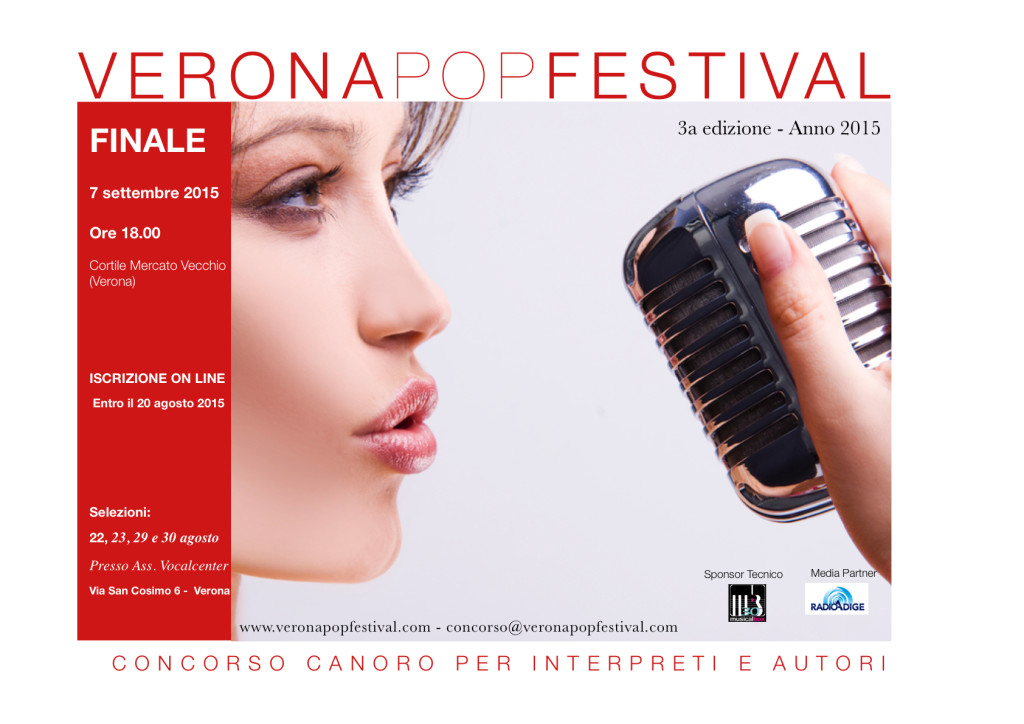 verona pop festival 2015 - concorso canoro per interpreti e autori