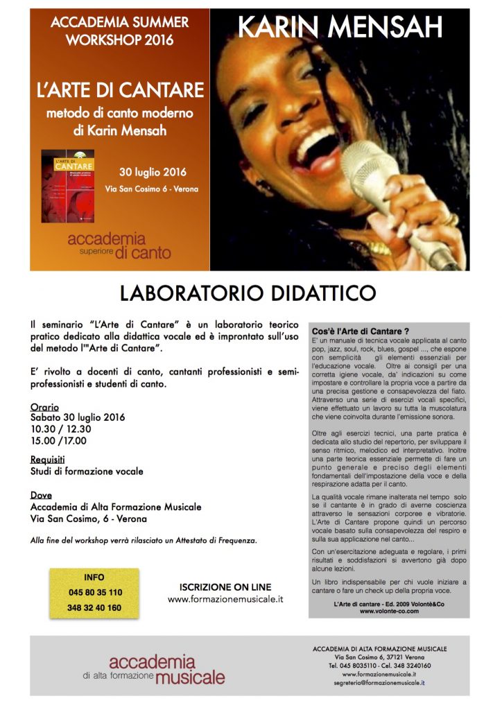 workshop artedicantare
